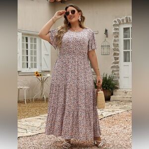 Floral Print Maxi Dress